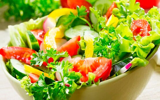 zeleninový salát pro prostatitidu